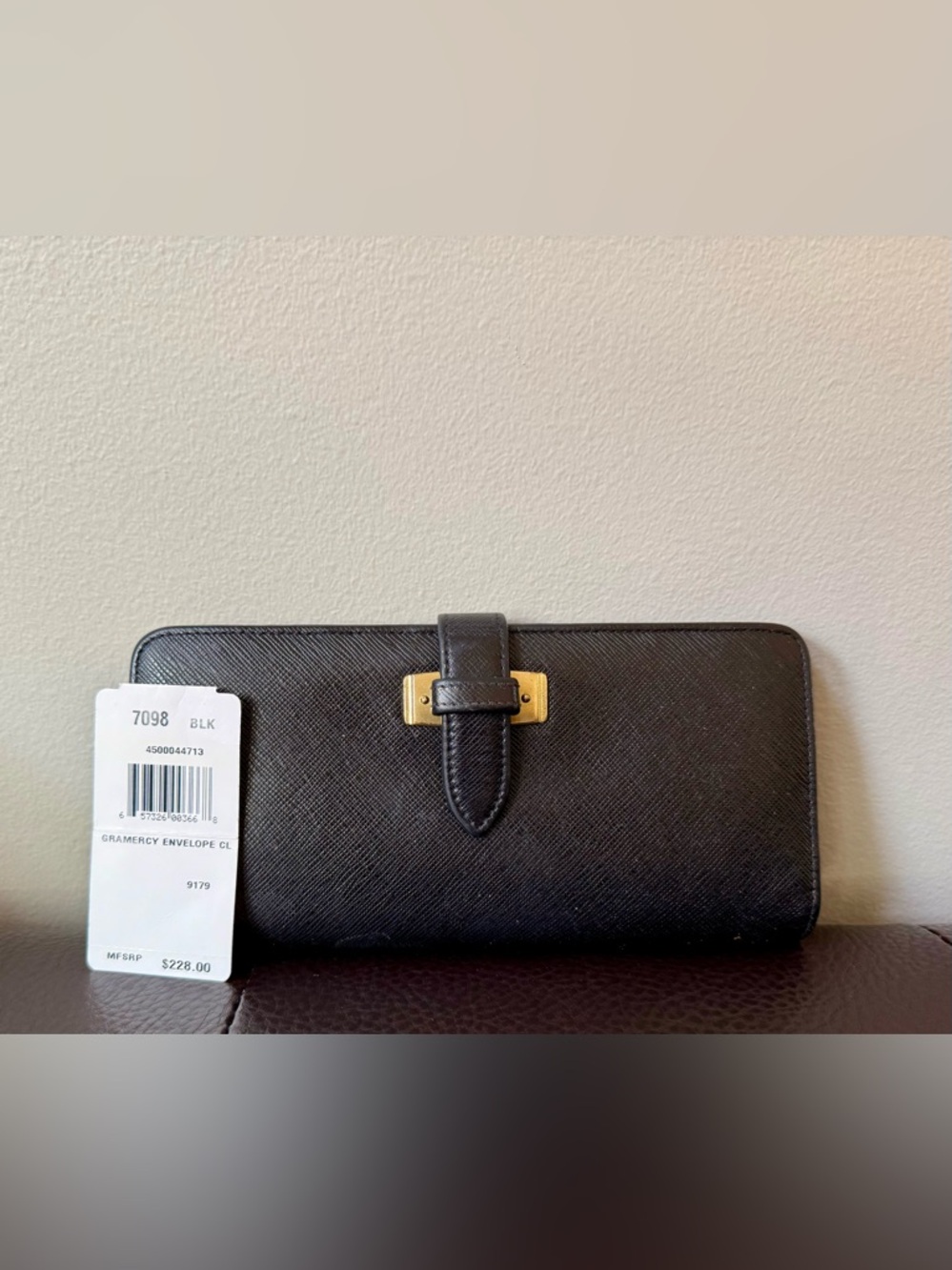 Vintage Coach Gramercy Envelope Clutch 7098 90s Italy Kisslock Black